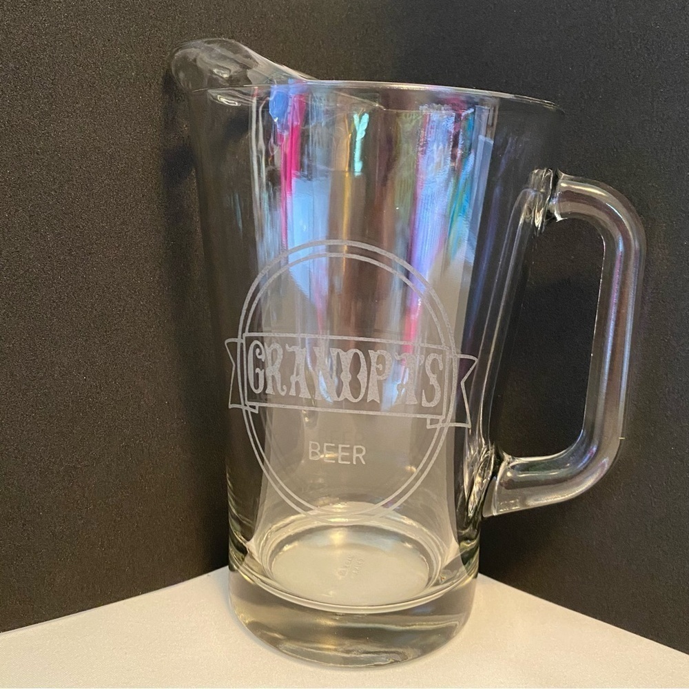 Grandpa's Beer Glass Pitcher